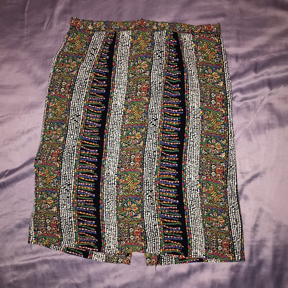 Multicolor Skirt Work Professional Pattern